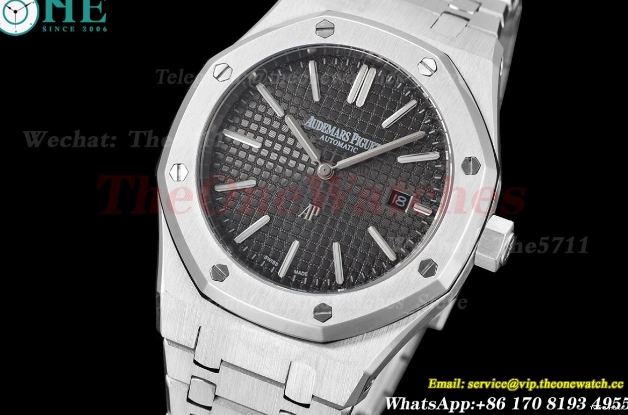 SS 41mm Dial GDF Royal Grey MY8215 15202 Oak SS 0121